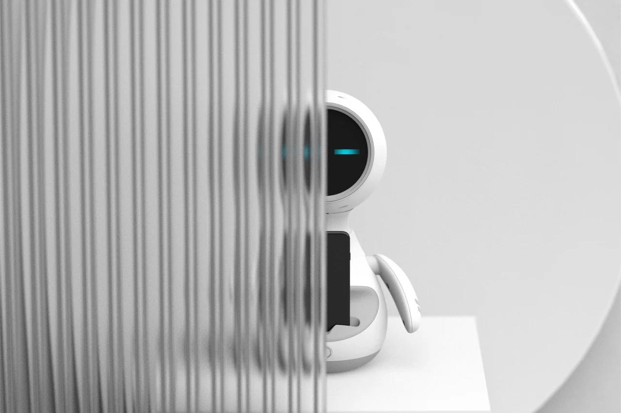 intelligence，Mobile phone support，robot，Appearance design，exquisite，