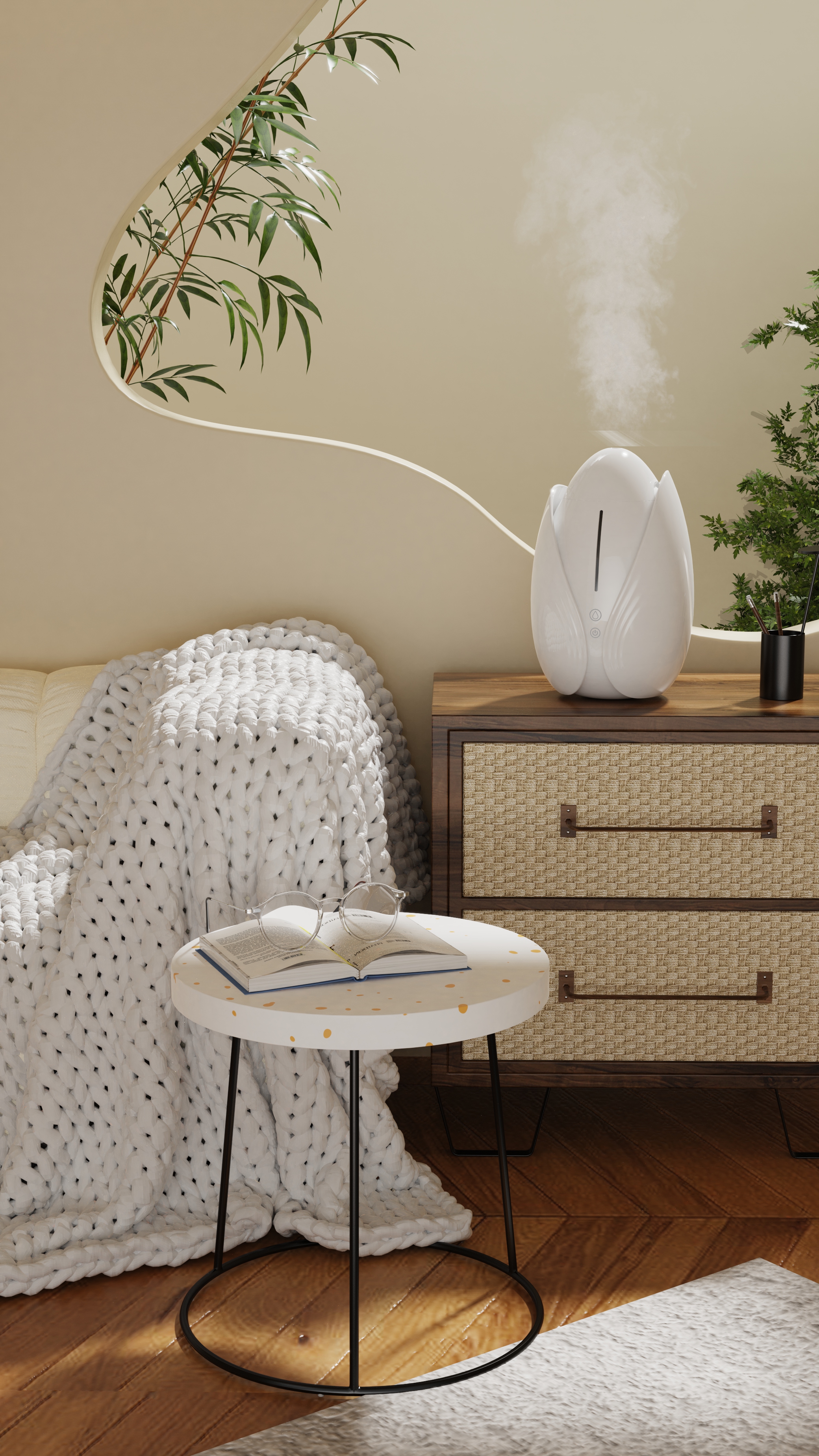 Humidifier，Humidifier rendering，Small appliance rendering，Small household appliance design，