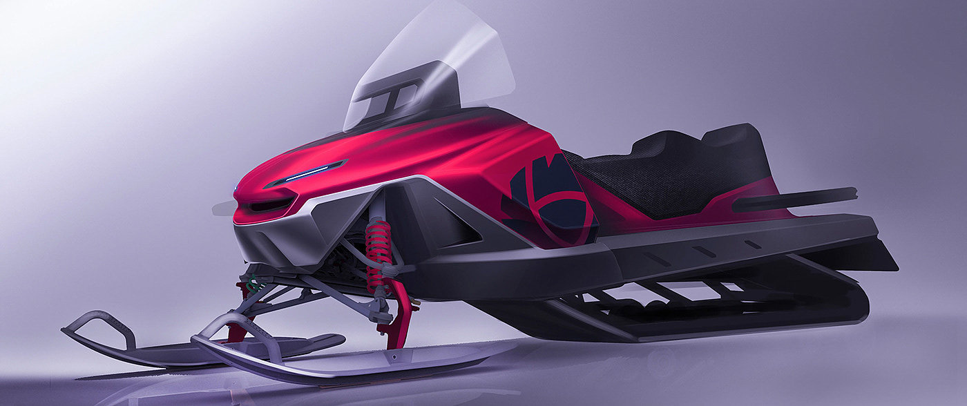 Appearance design，concept，Snow motorcycle，modern，Cool，