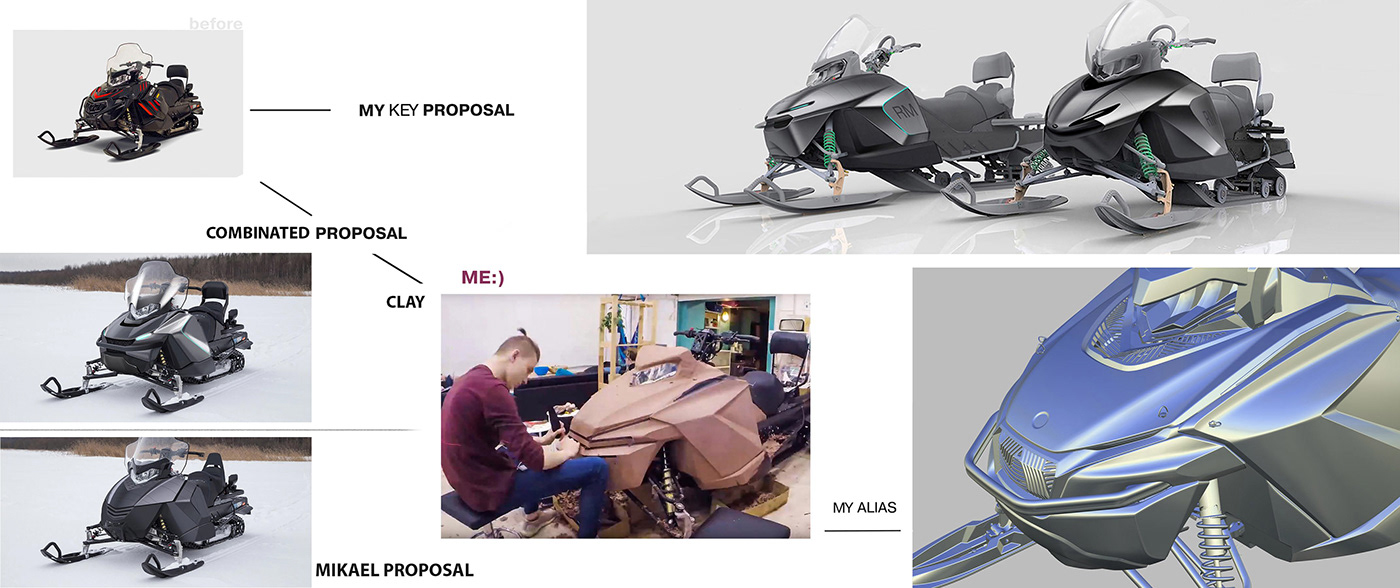 Appearance design，concept，Snow motorcycle，modern，Cool，