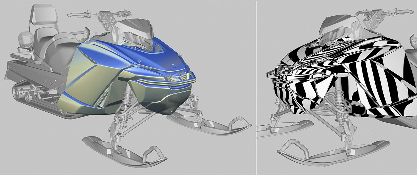Appearance design，concept，Snow motorcycle，modern，Cool，