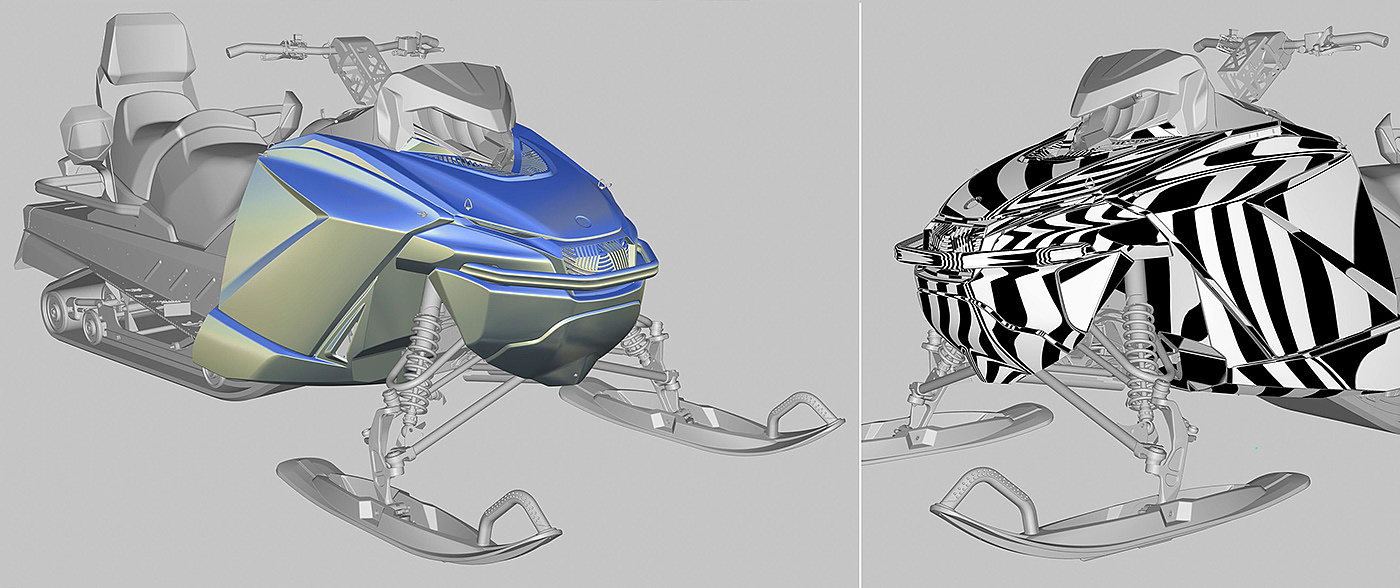 外观设计，概念，雪地摩托车，现代，炫酷，
