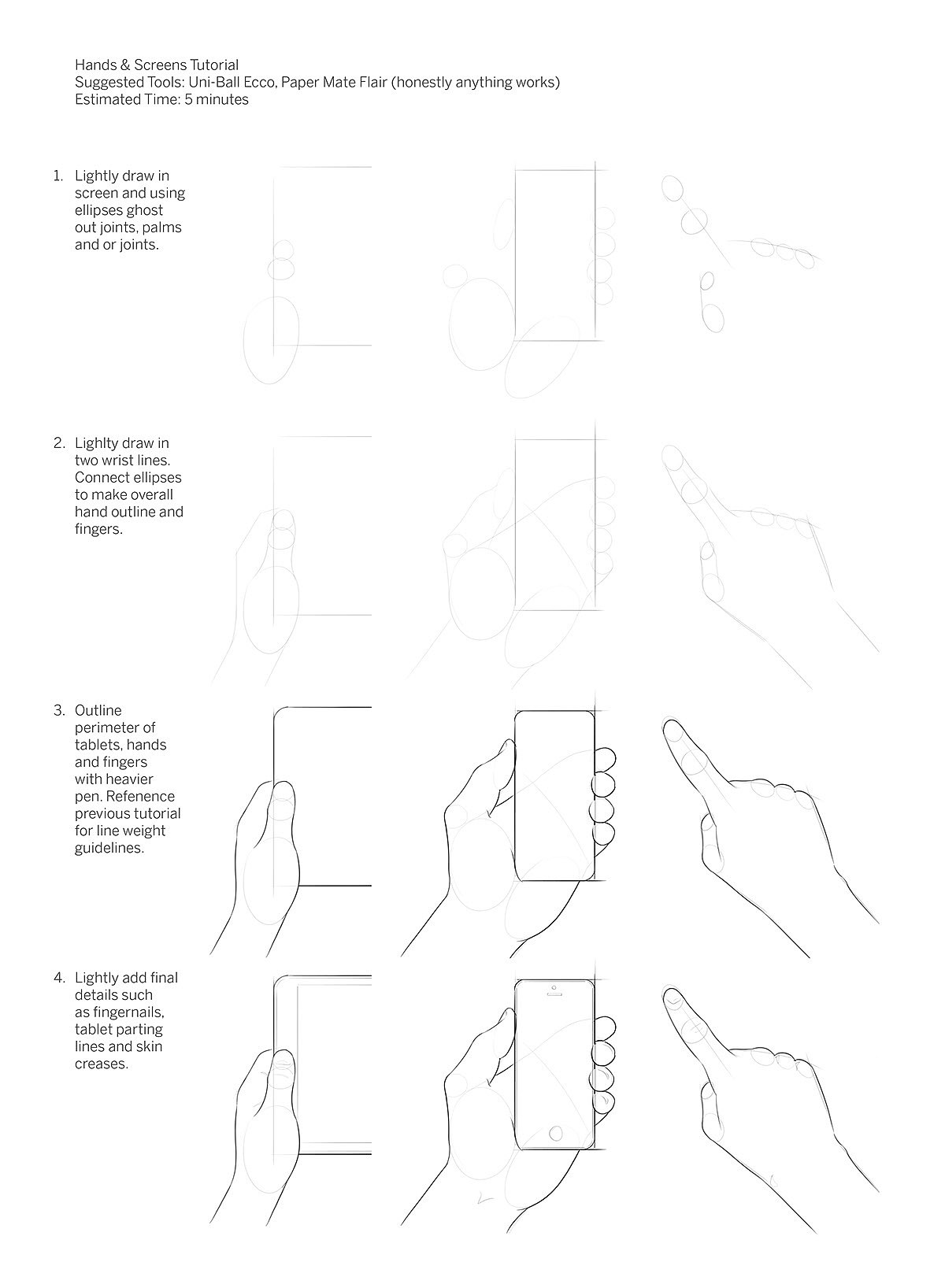 Hand drawn，course，Ubee ，