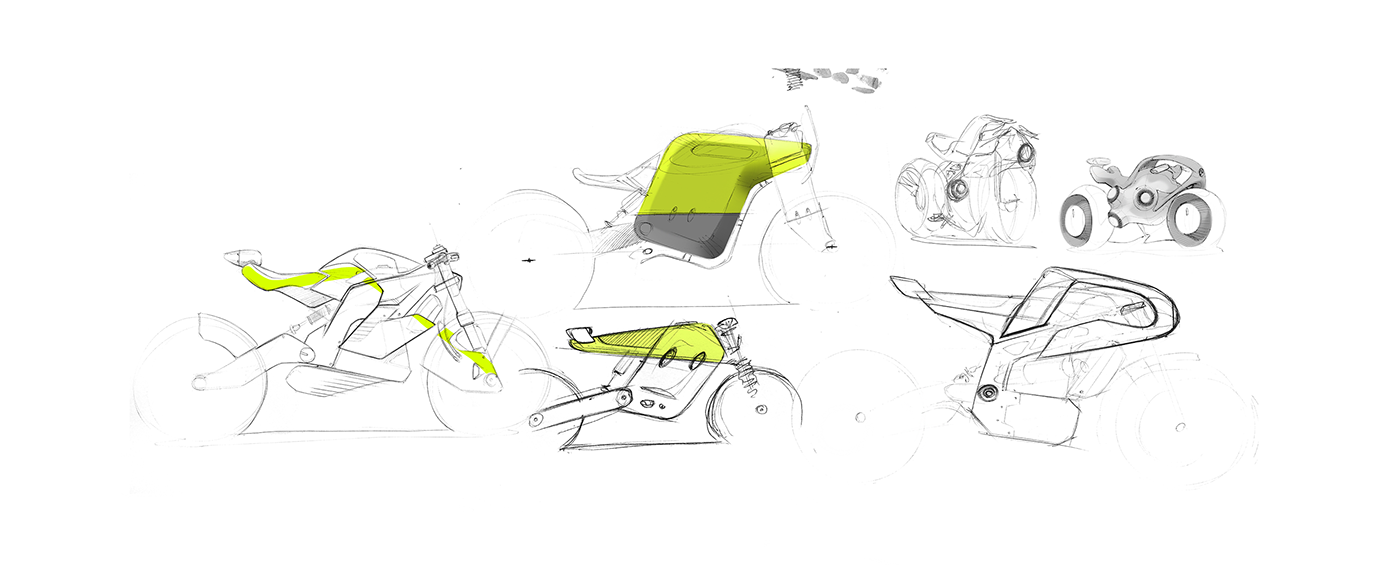 motorcycle，Model，3d，Electric，industrial design，vehicle，