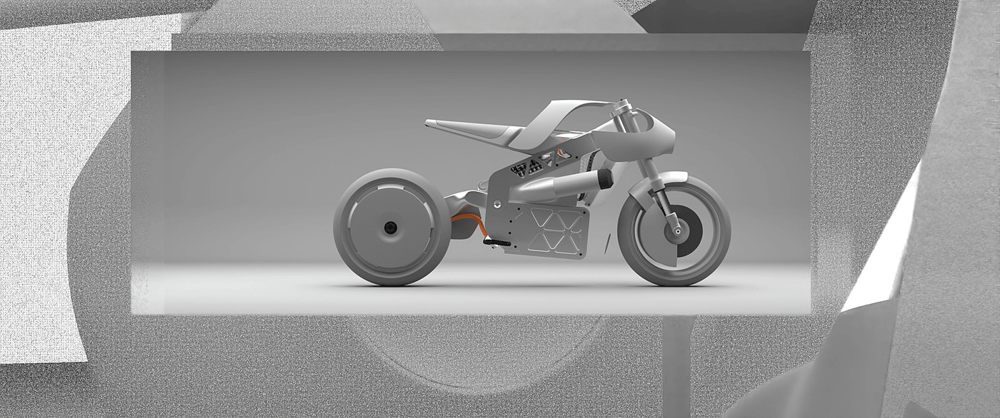 motorcycle，Model，3d，Electric，industrial design，vehicle，