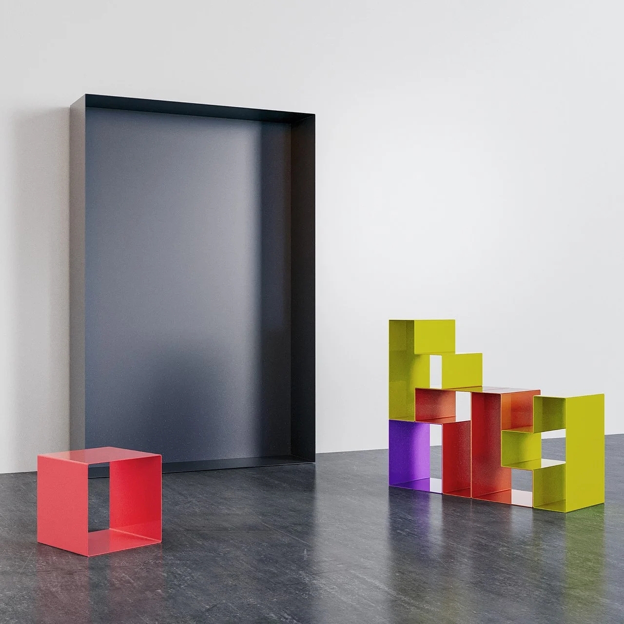 Tetris，Bookcase，diy，