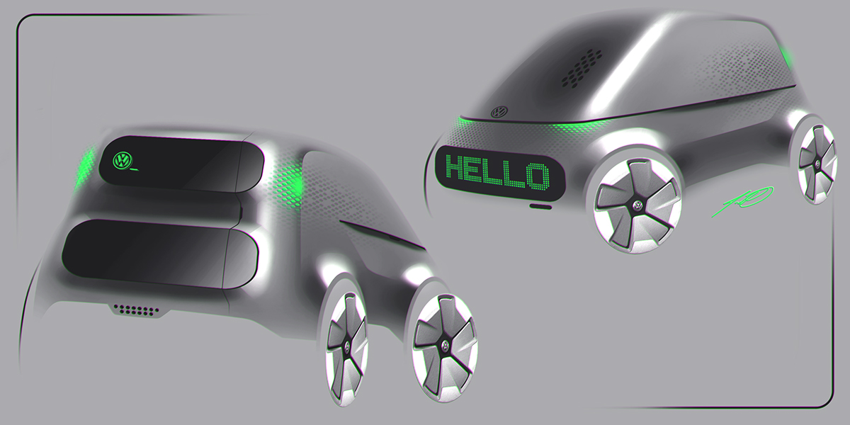 Automobile design，ps，Hand drawn，