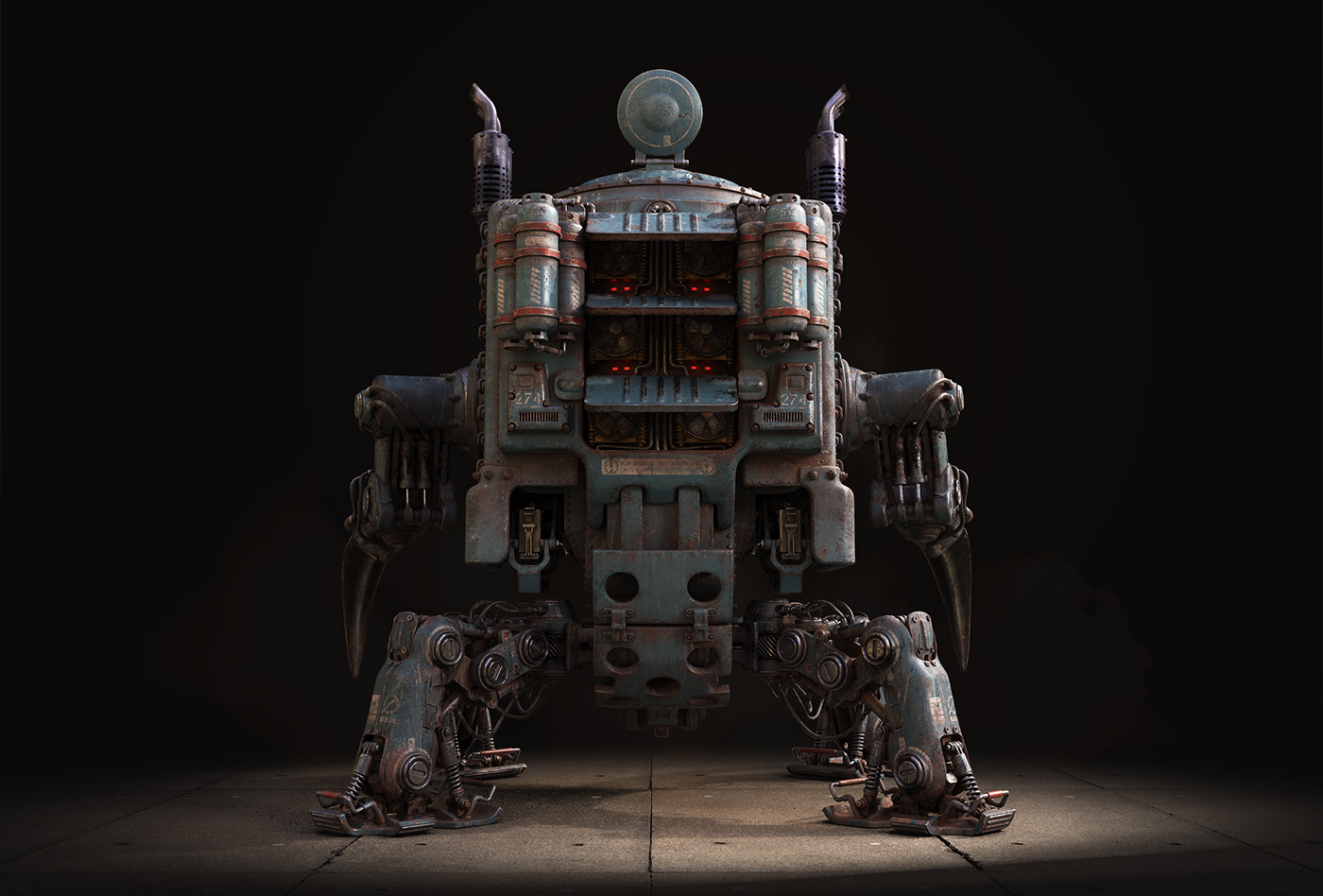 Mecha，War damage，product design，modern，science and technology，