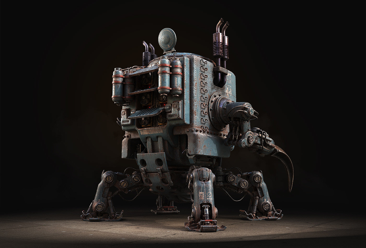 Mecha，War damage，product design，modern，science and technology，