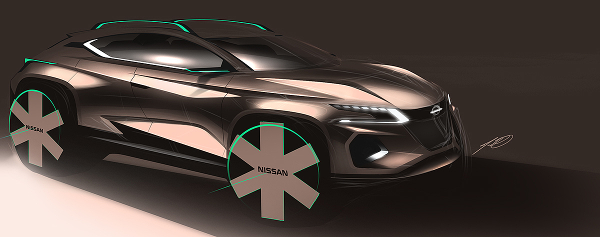 Automobile design，ps，Hand drawn，