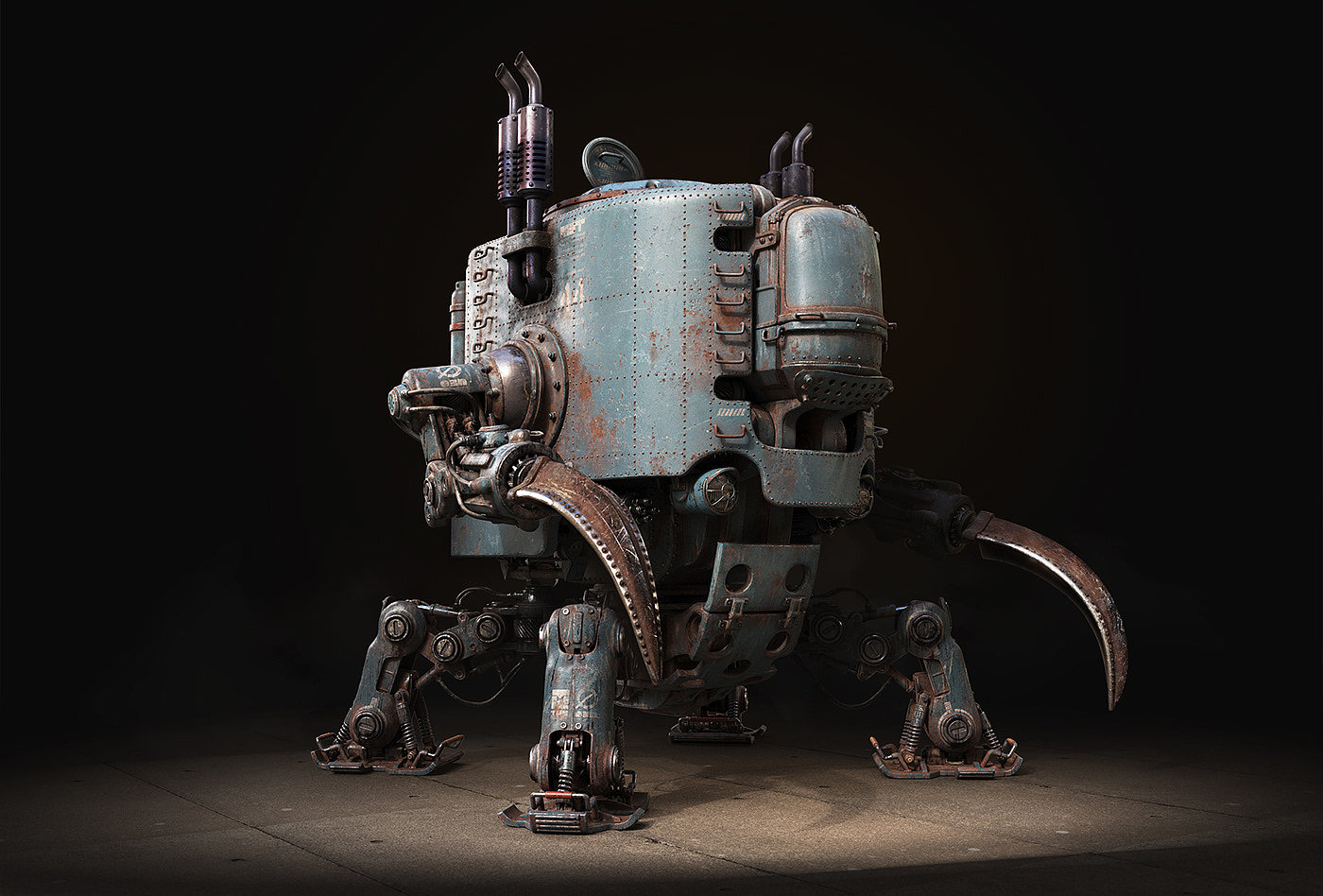 Mecha，War damage，product design，modern，science and technology，