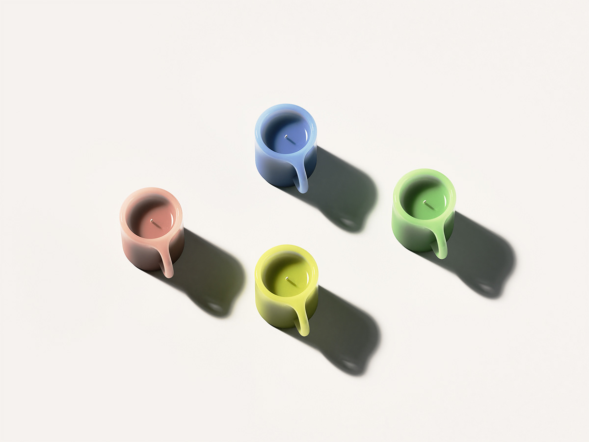 candle，coffee cup，product design，originality，Design，Simplicity，