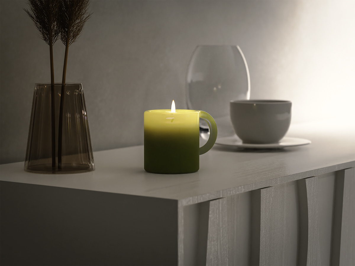 candle，coffee cup，product design，originality，Design，Simplicity，