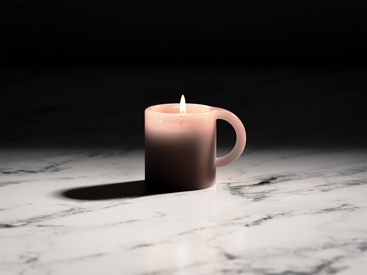 candle，coffee cup，product design，originality，Design，Simplicity，