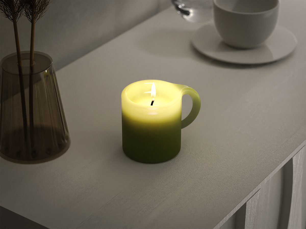candle，coffee cup，product design，originality，Design，Simplicity，