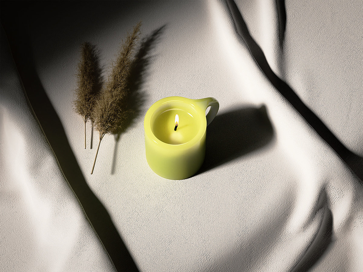 candle，coffee cup，product design，originality，Design，Simplicity，