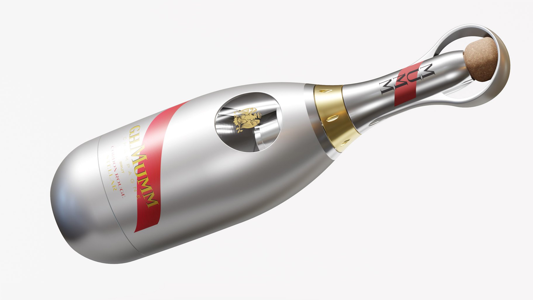 Champagne bottle，Maison Mumm，Design，novel，