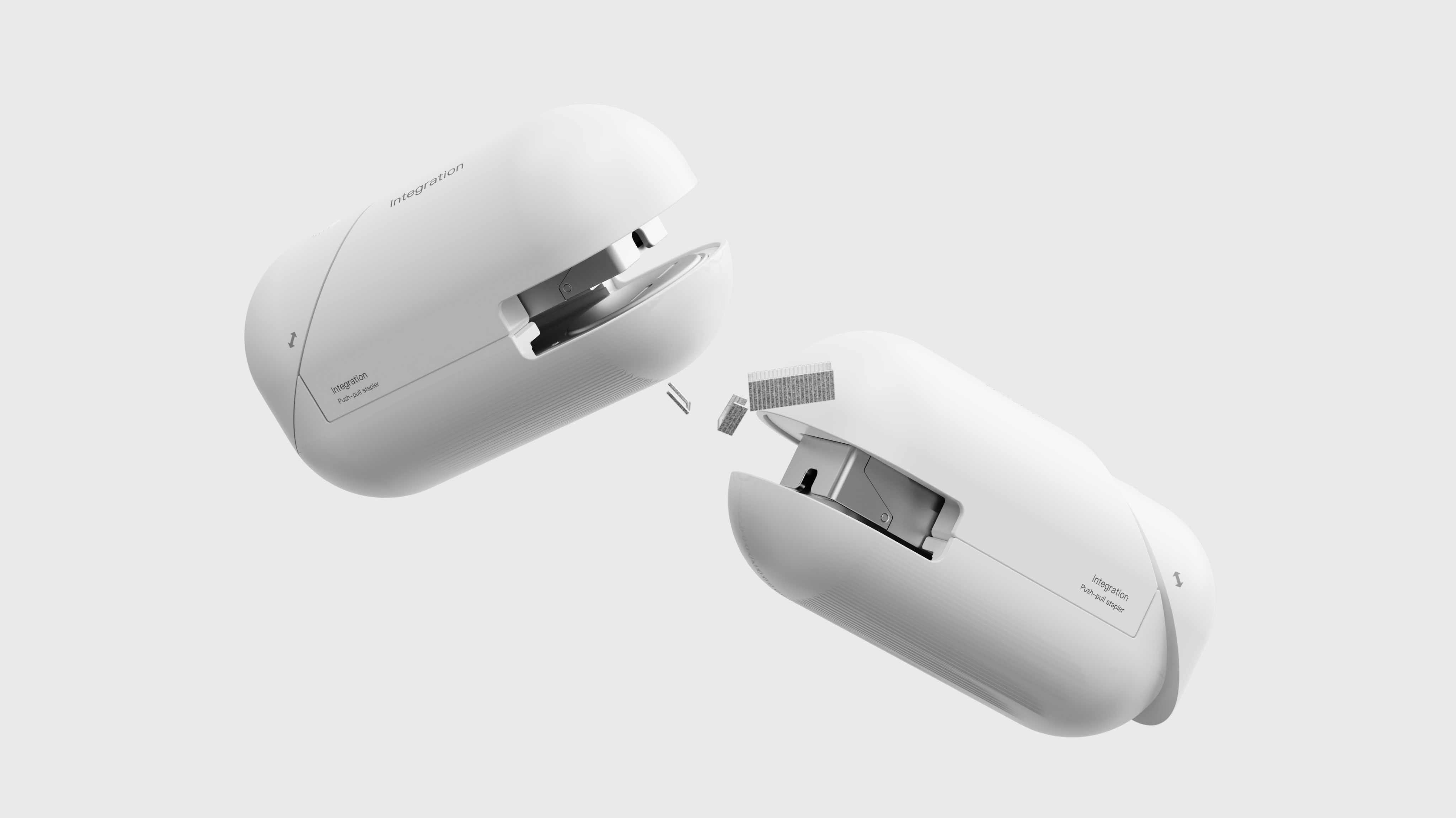 product design，industrial design，Office products，stapler，Keyshot rendering，sample reels，