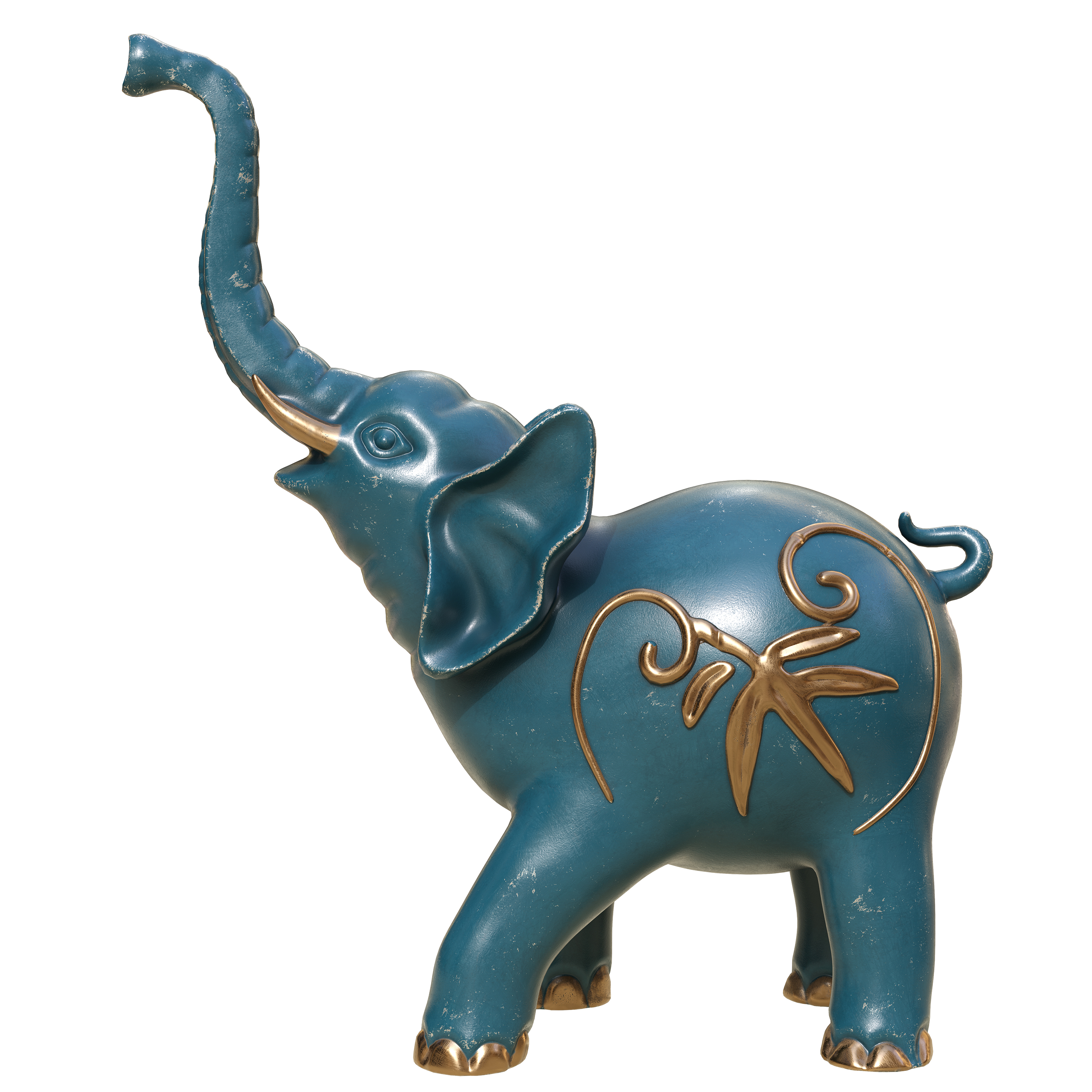 Lucky elephant，elephant，Zbrush，carving，Sculpture，zB，substancepainter，product，