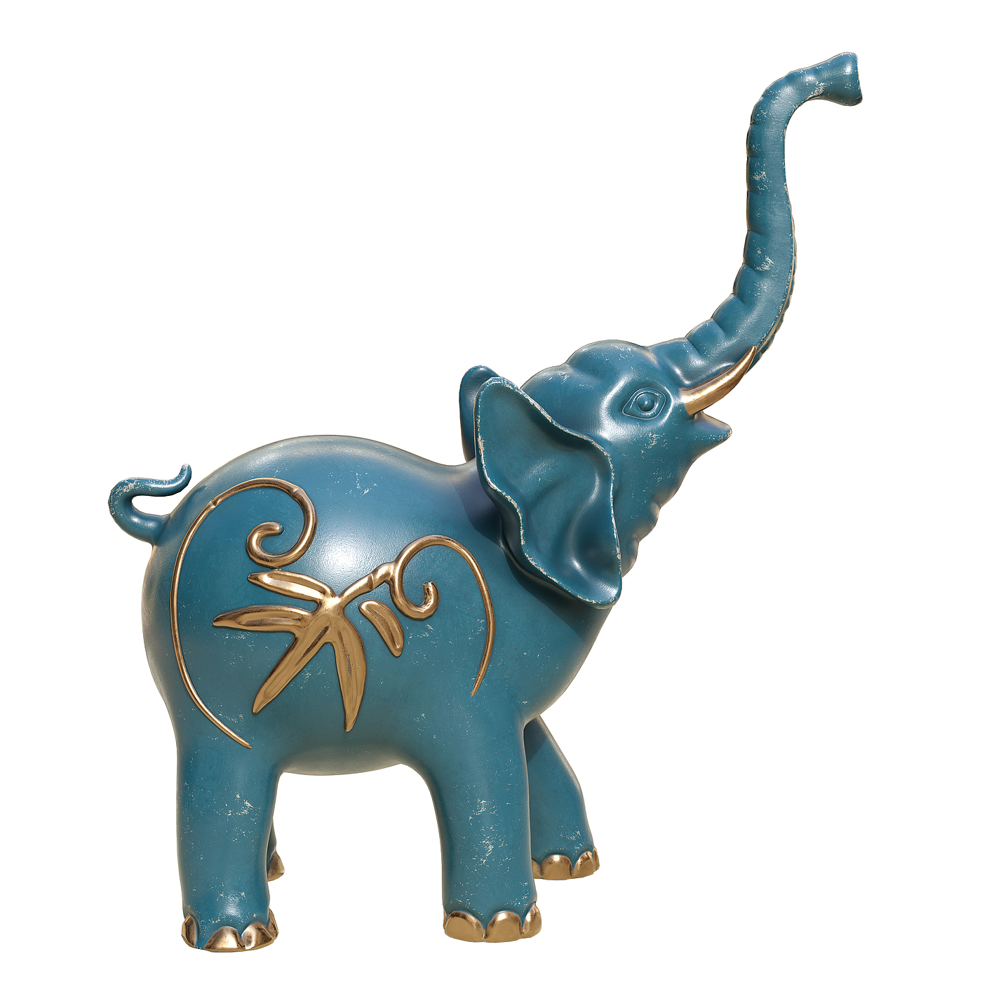 Lucky elephant，elephant，Zbrush，carving，Sculpture，zB，substancepainter，product，