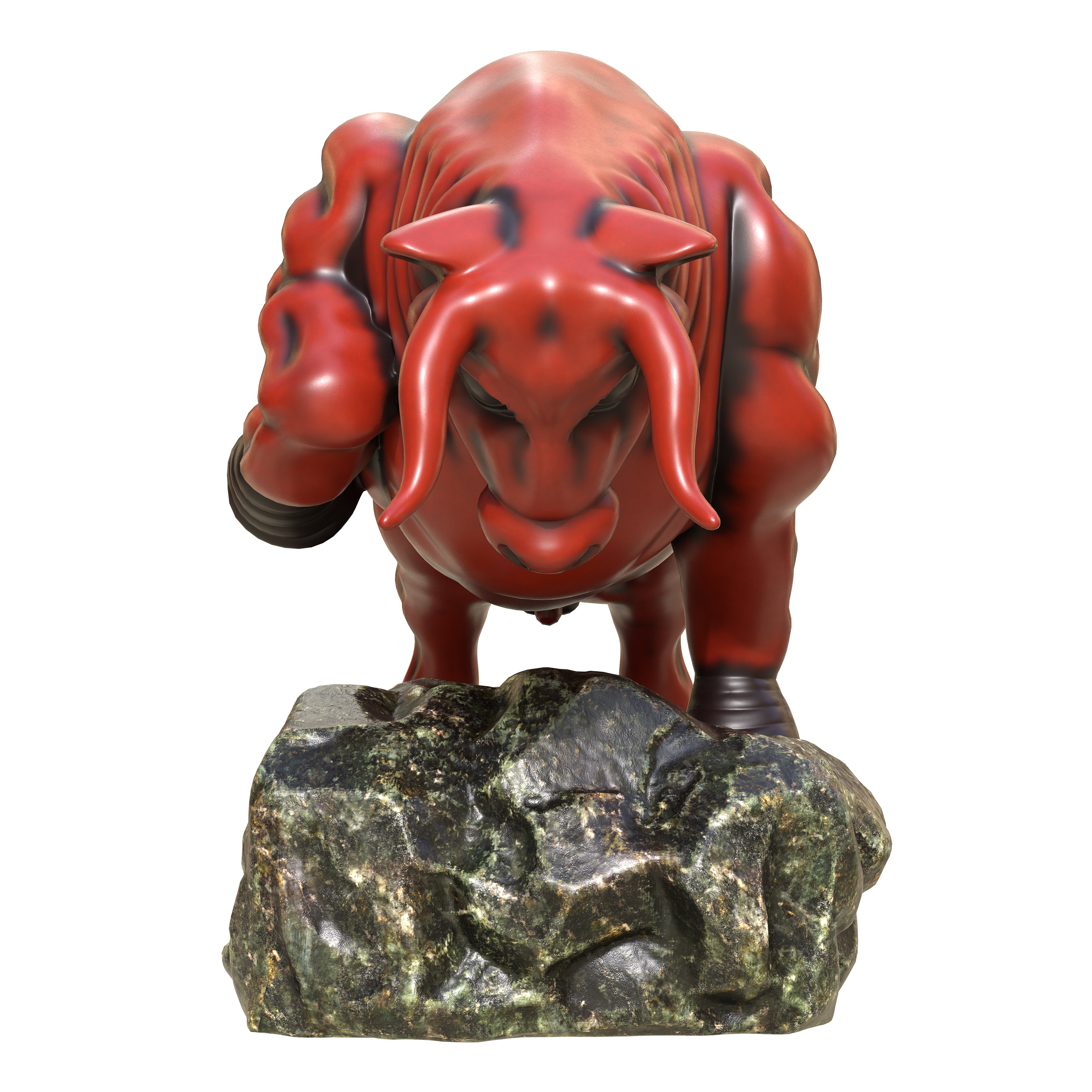 cattle，bullish，carving，Sculpture，Zbrush，substancepainter，ornaments，product，