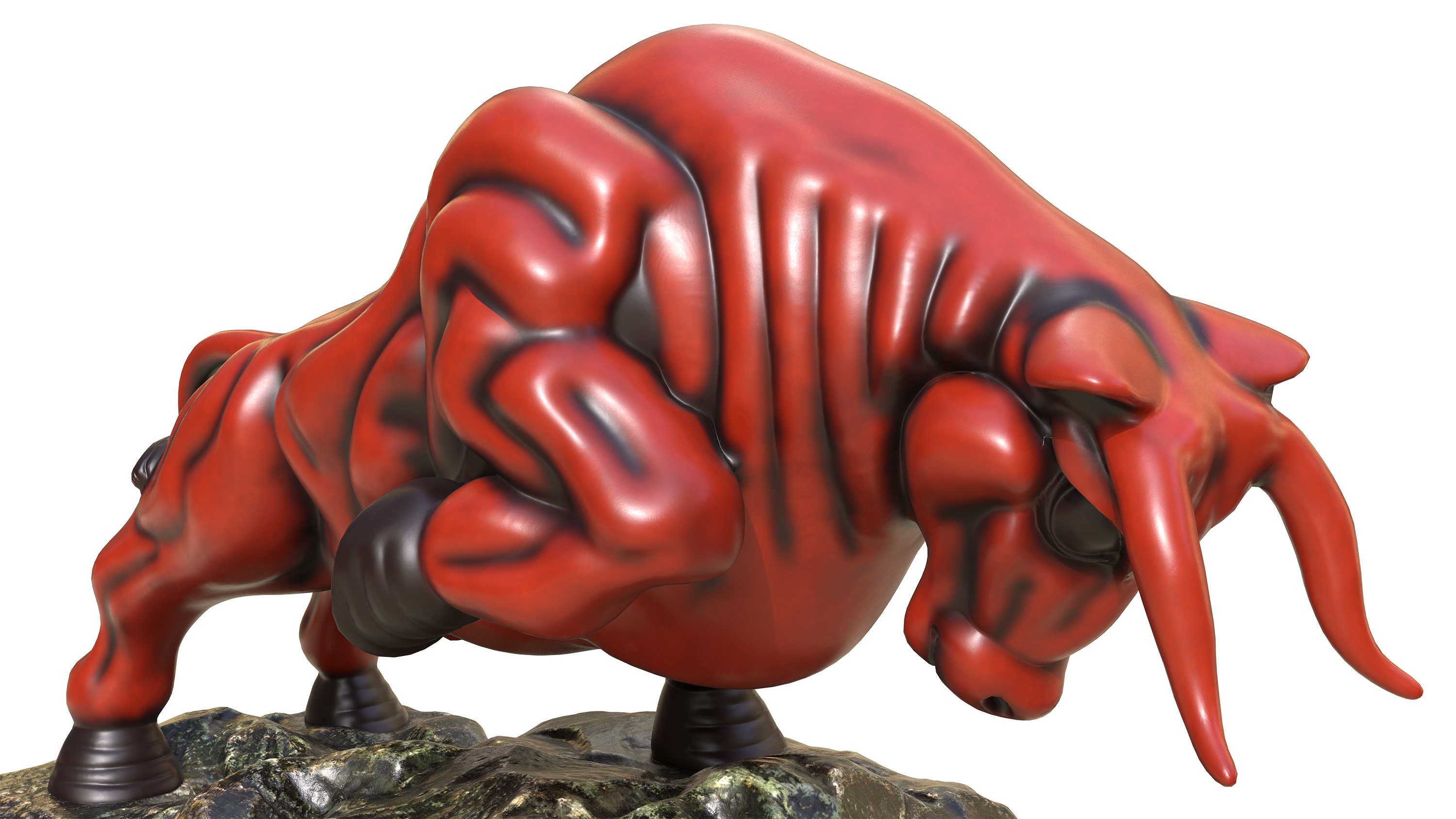 cattle，bullish，carving，Sculpture，Zbrush，substancepainter，ornaments，product，