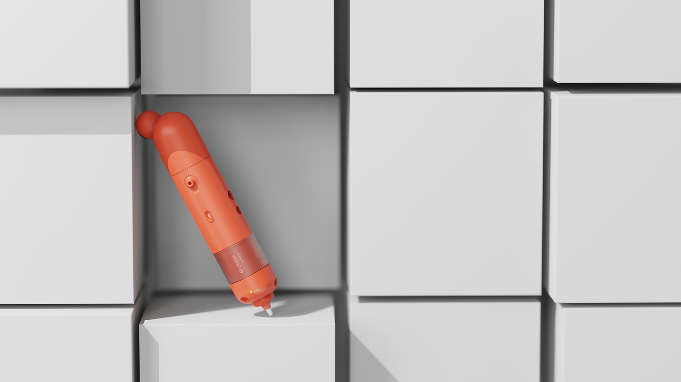 product design，industrial design，3C products，Three D printing pen，Keyshot rendering，diy，