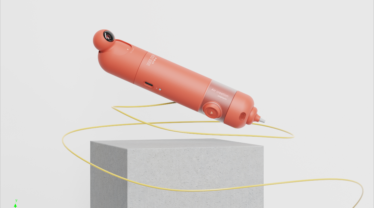 product design，industrial design，3C products，Three D printing pen，Keyshot rendering，diy，