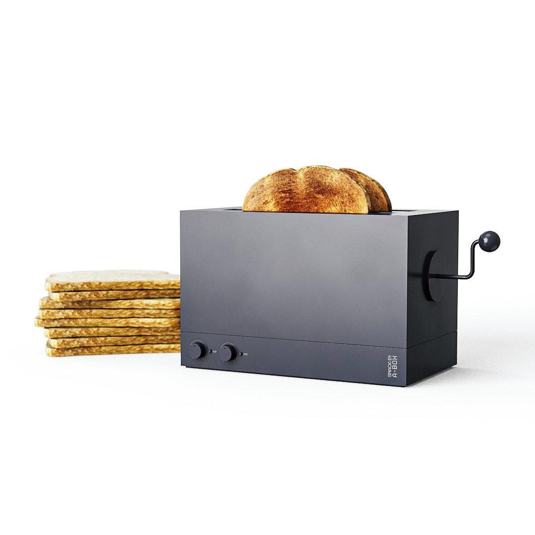 烤面包机，外观设计，精美，SNACK-IN-A-BOX.，古典，