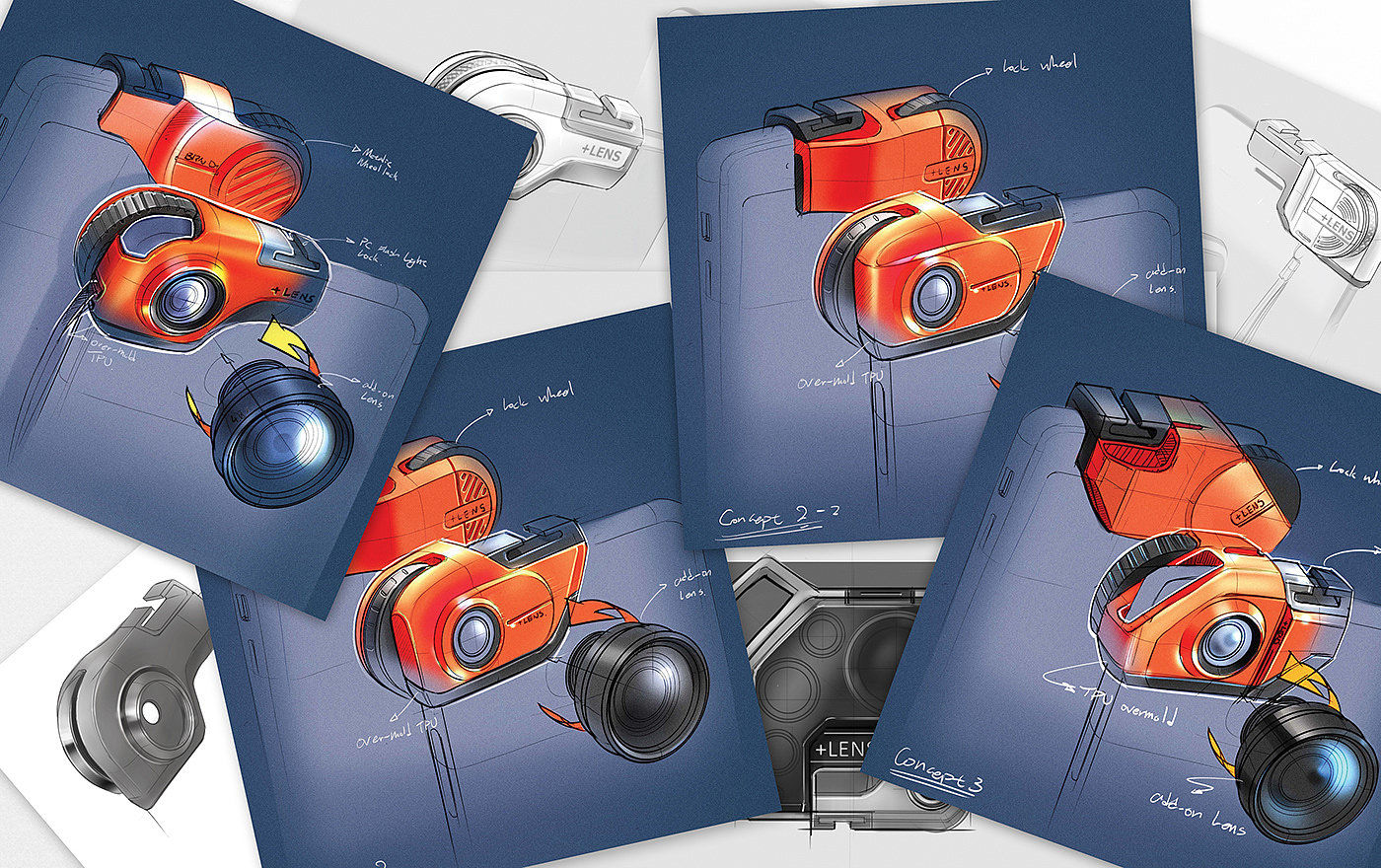 External lens，+LENS，product design，Appearance design，