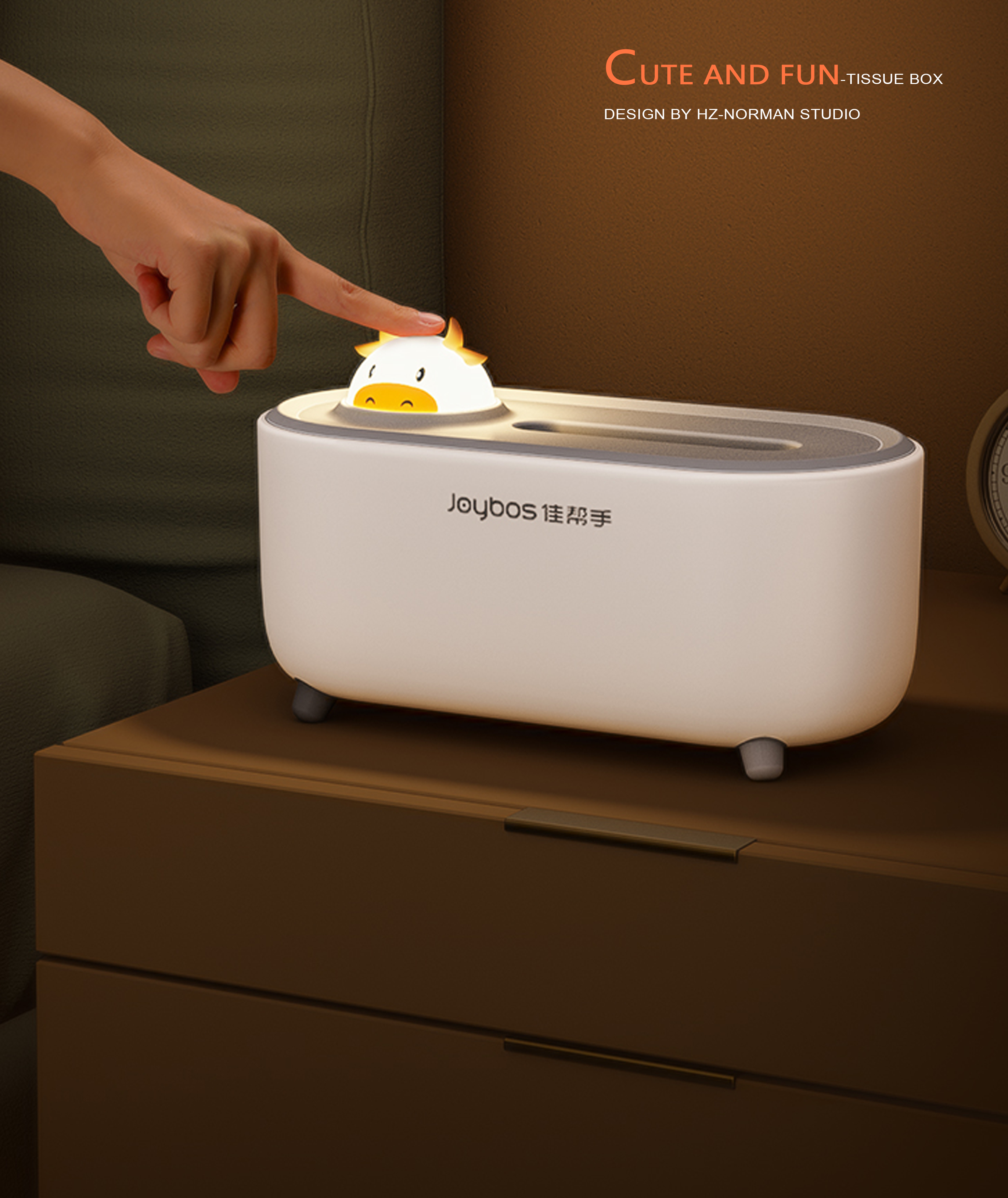 Cartoon，Night light，Tissue box，multi-function，