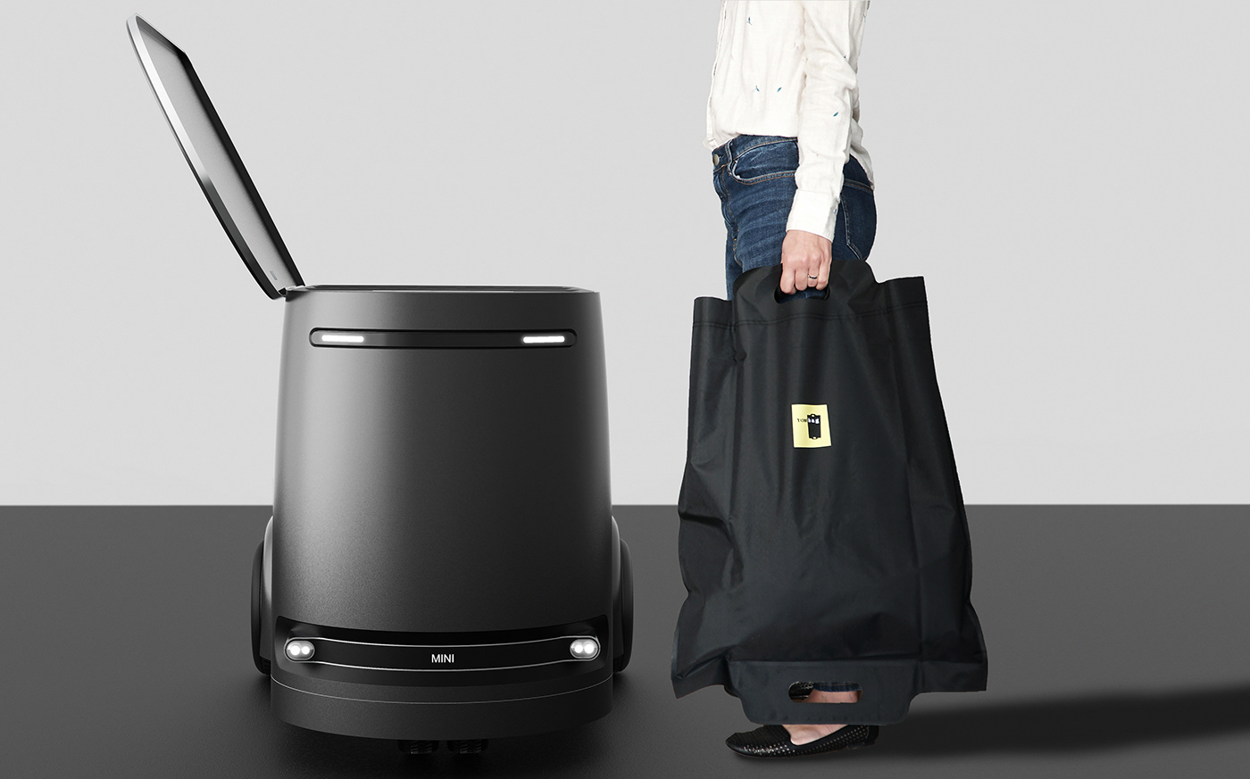 TRASICLE MINI，trash can，Design，intelligence，