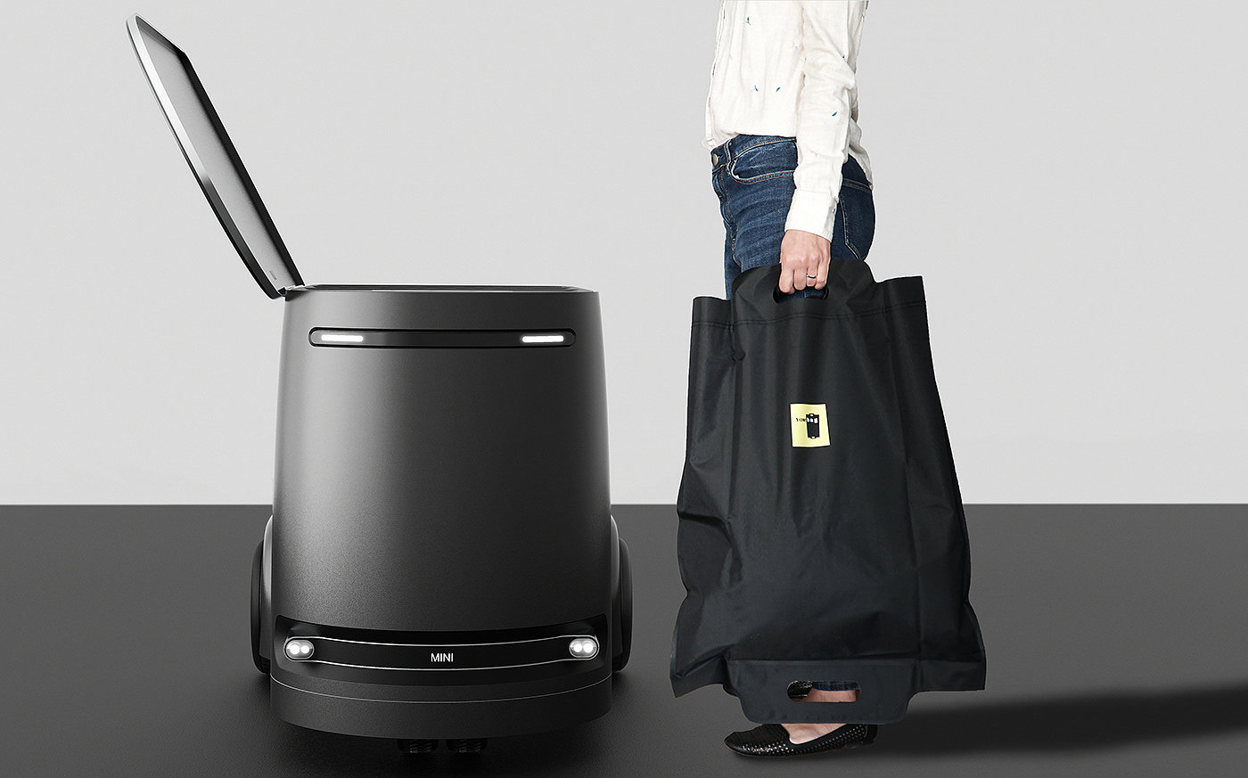 TRASICLE MINI，trash can，Design，intelligence，