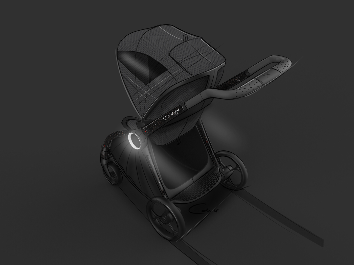 baby carriage，product design，Appearance design，exquisite，