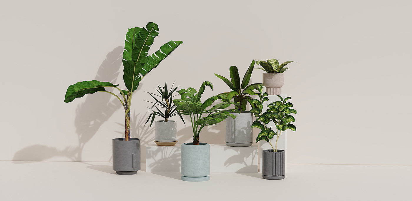 ceramics，Flowerpot，Design，Simplicity，