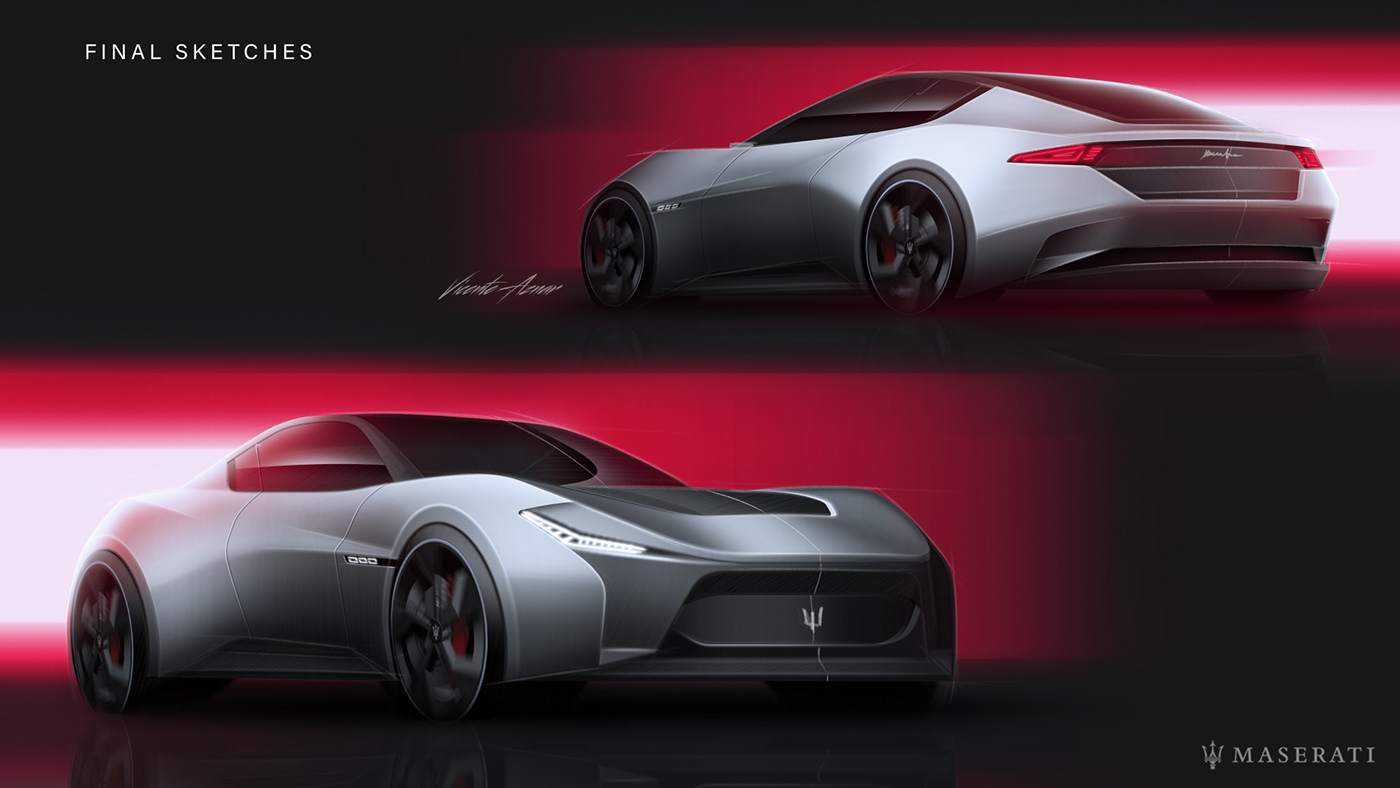 Maserati，Sports car，Appearance design，Cool，concept，