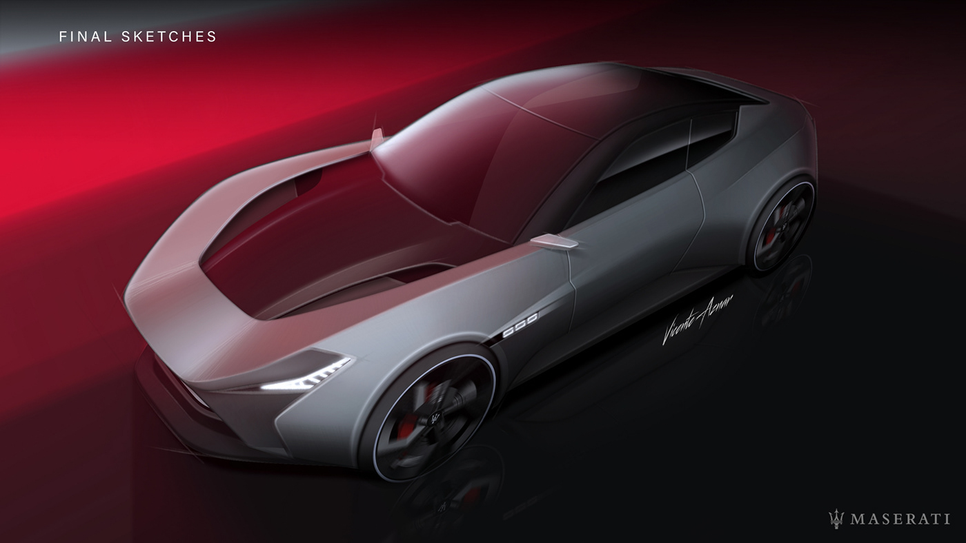 Maserati，Sports car，Appearance design，Cool，concept，