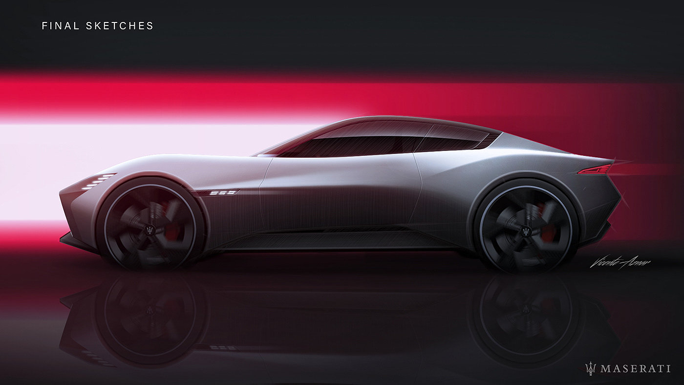 Maserati，Sports car，Appearance design，Cool，concept，