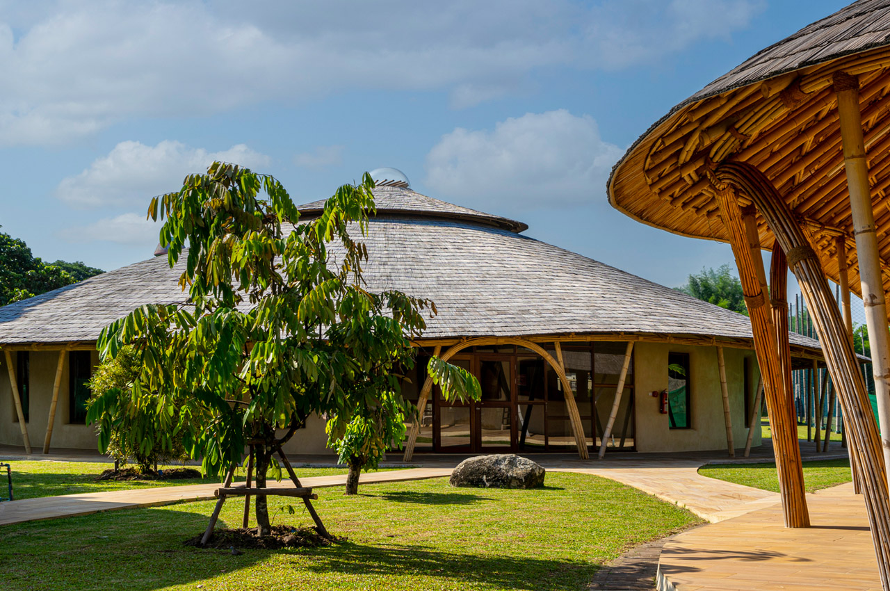 Architecture，Bamboo，library，Design，