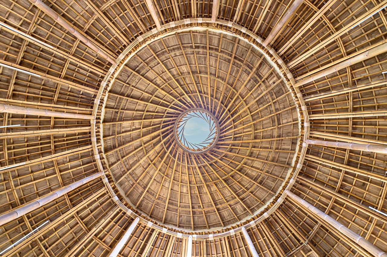 Architecture，Bamboo，library，Design，