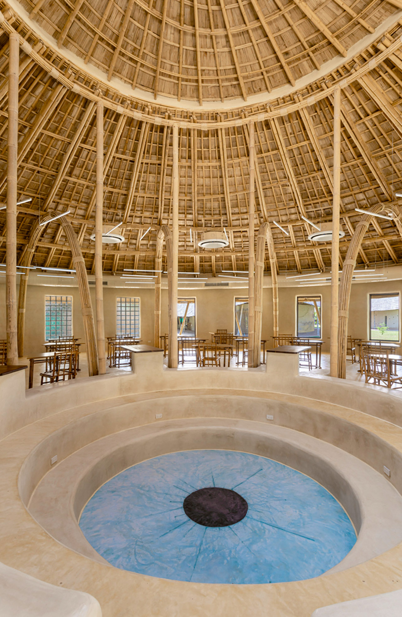 Architecture，Bamboo，library，Design，