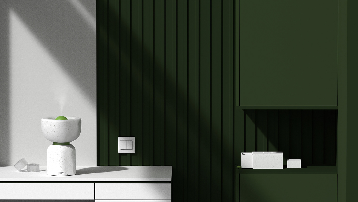 Foran，Electronic diffuser，product design，Bouquet，