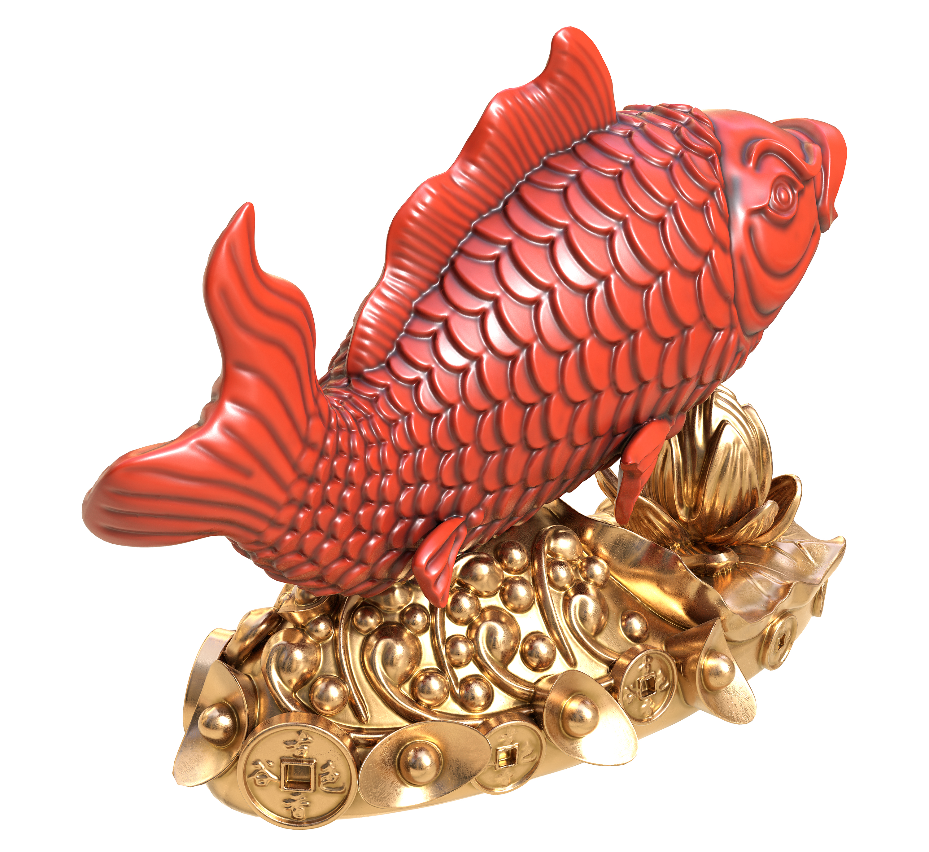 More than a year，fish，Sculpture，carving，zB，Zbrush，Substance Painter，SP，