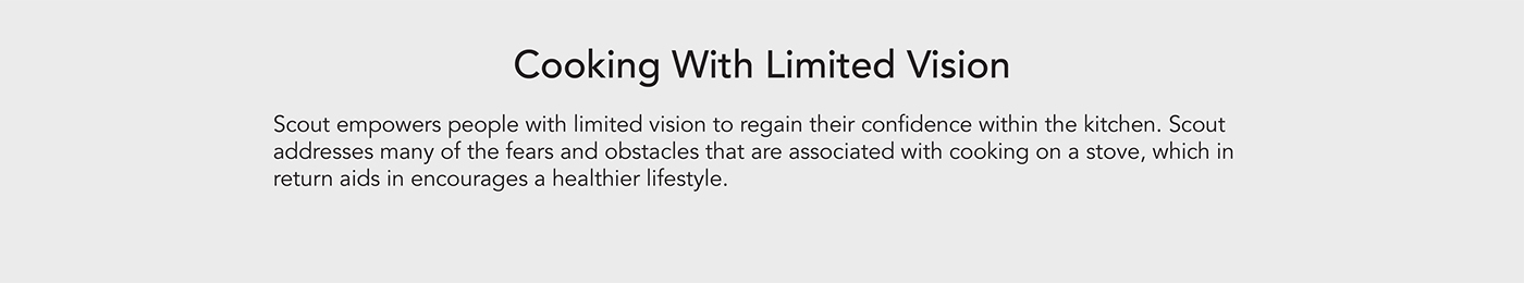 Visual impairment，cooking bench，Special population，