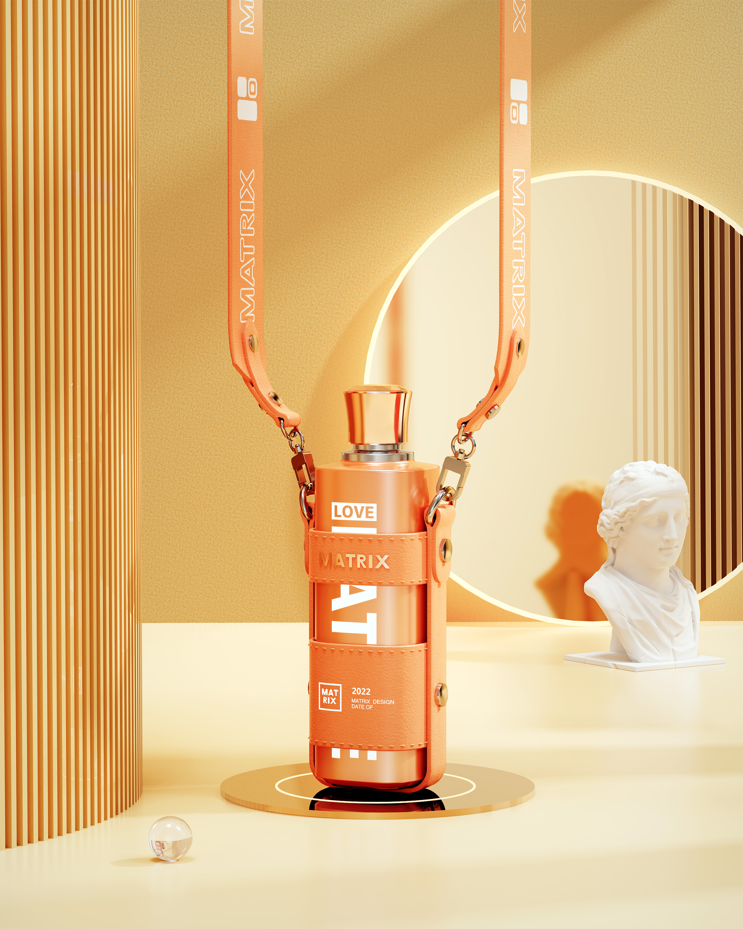 Water cup，vacuum cup，Fashion slung cup，