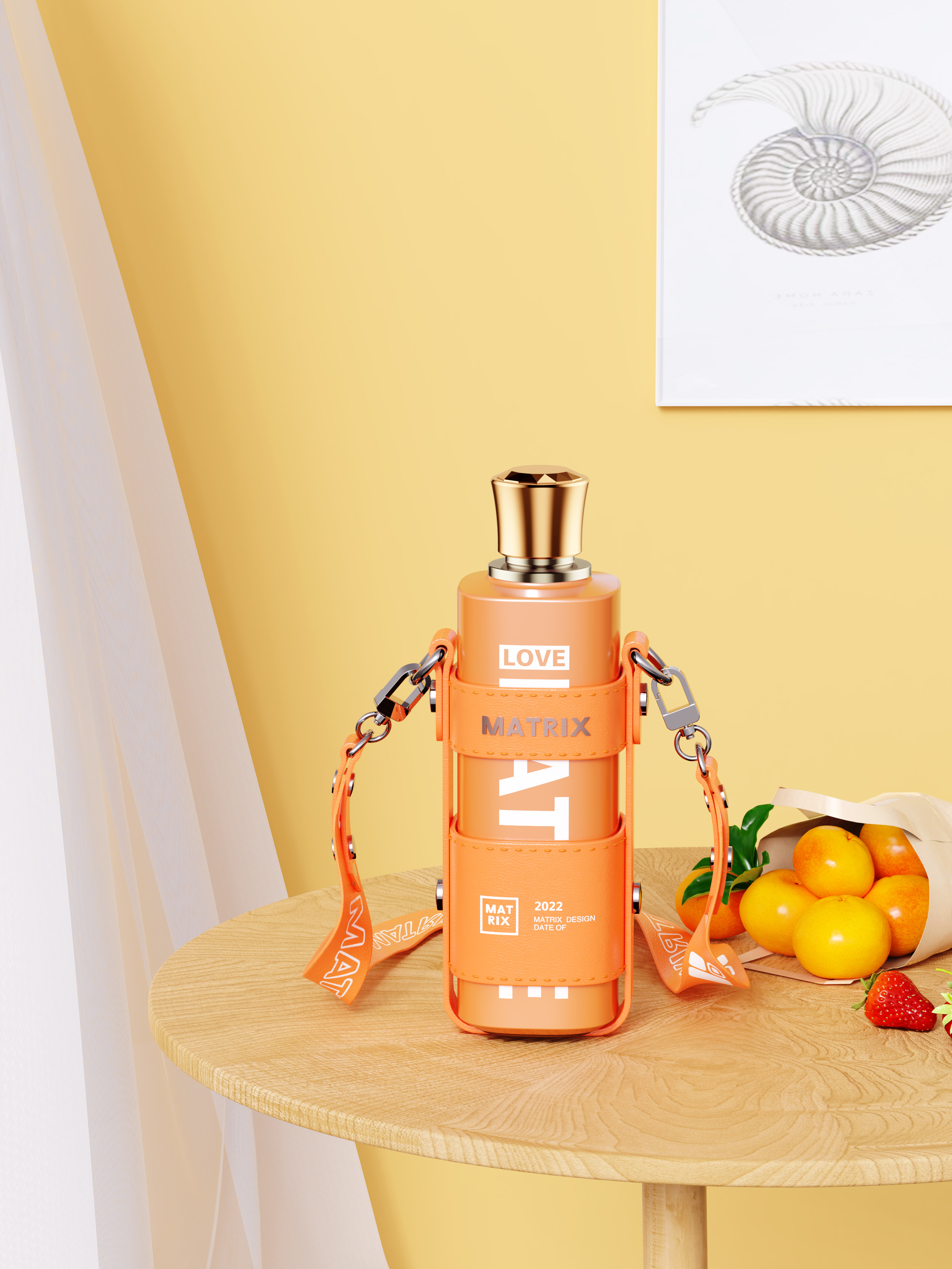 Water cup，vacuum cup，Fashion slung cup，