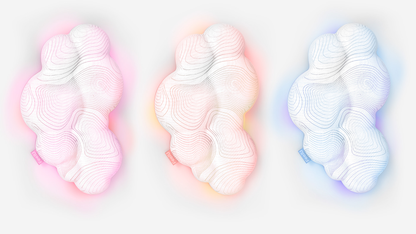 pillow，product design，Ergonomics，Feel U，