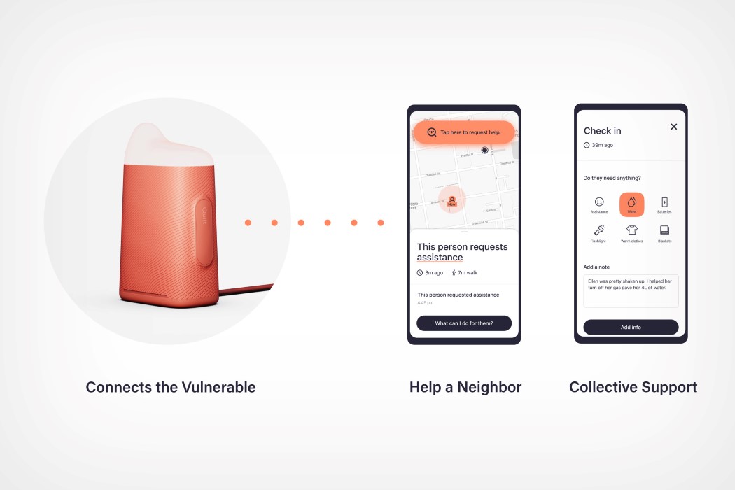 New Deal Design，QUILT BEACON APP，disaster，Notification system，