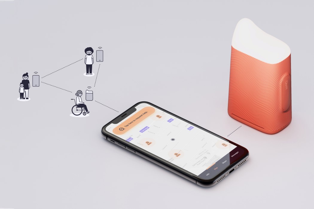 New Deal Design，QUILT BEACON APP，disaster，Notification system，