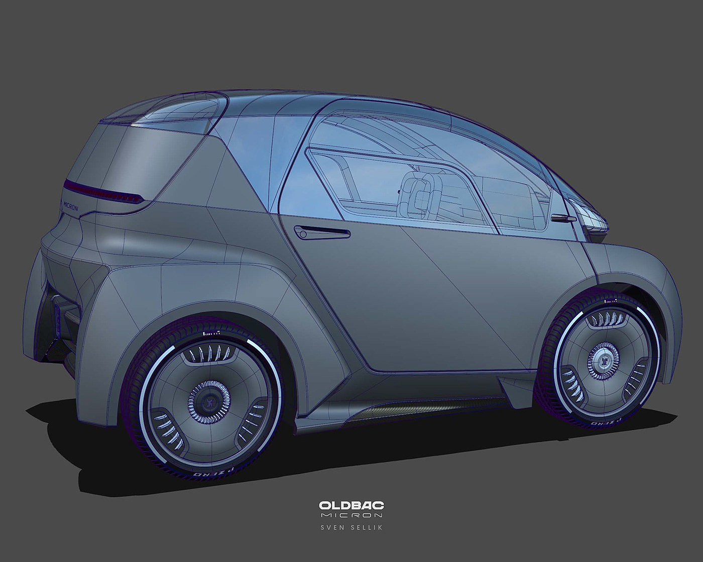 概念，设计，汽车，OLDBAC，小型车，